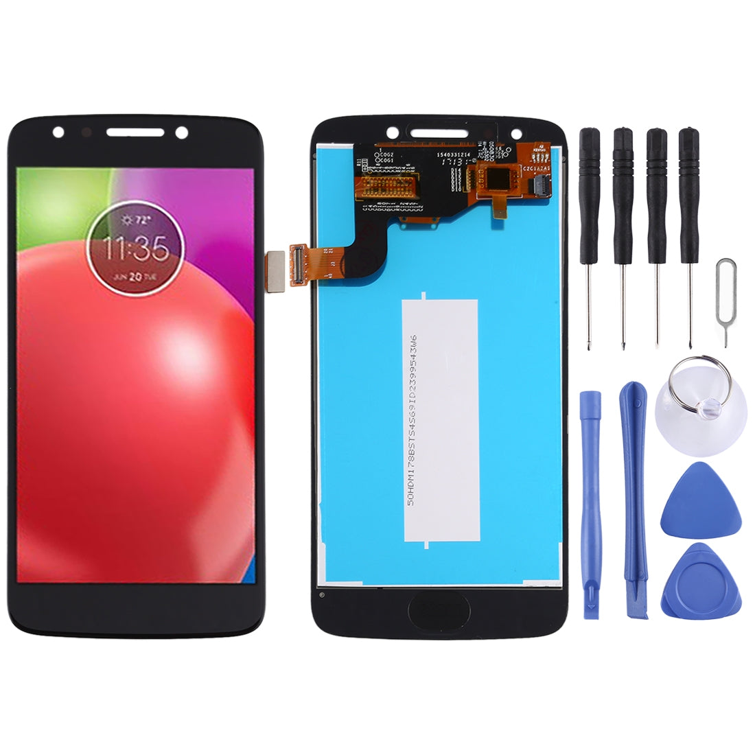 Original LCD Screen for Motorola E4 XT1765 / XT1766 (US Version)with Digitizer Full Assembly (Black)