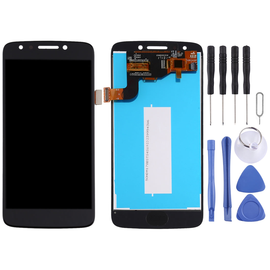 Original LCD Screen for Motorola E4 XT1765 / XT1766 (US Version)with Digitizer Full Assembly (Black)