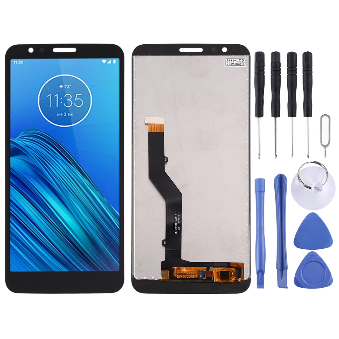 TFT LCD Screen for Motorola Moto E6 with Digitizer Full Assembly (Black)