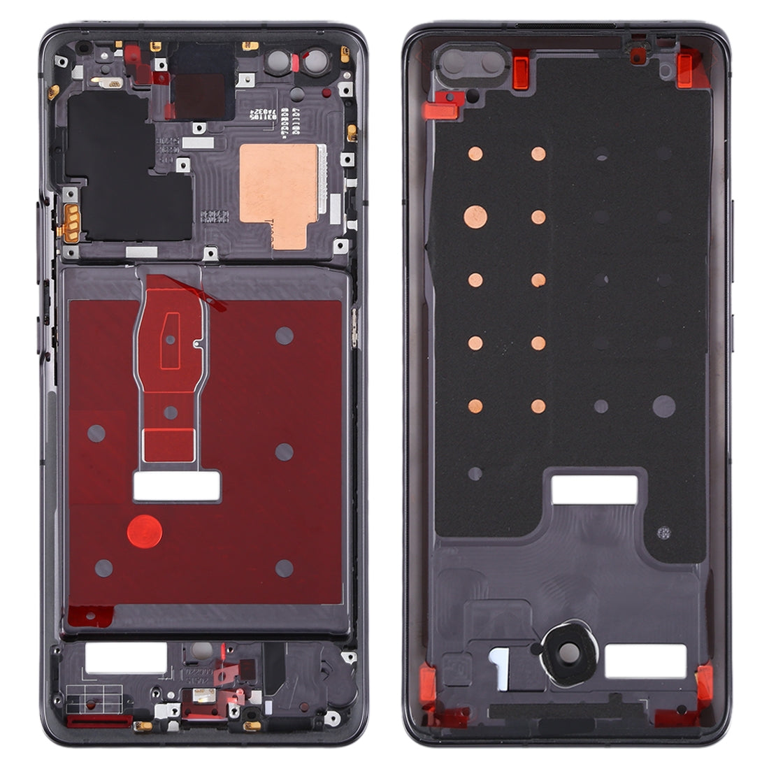 Original Middle Frame Bezel Plate for Huawei Honor 30 Pro(Black)