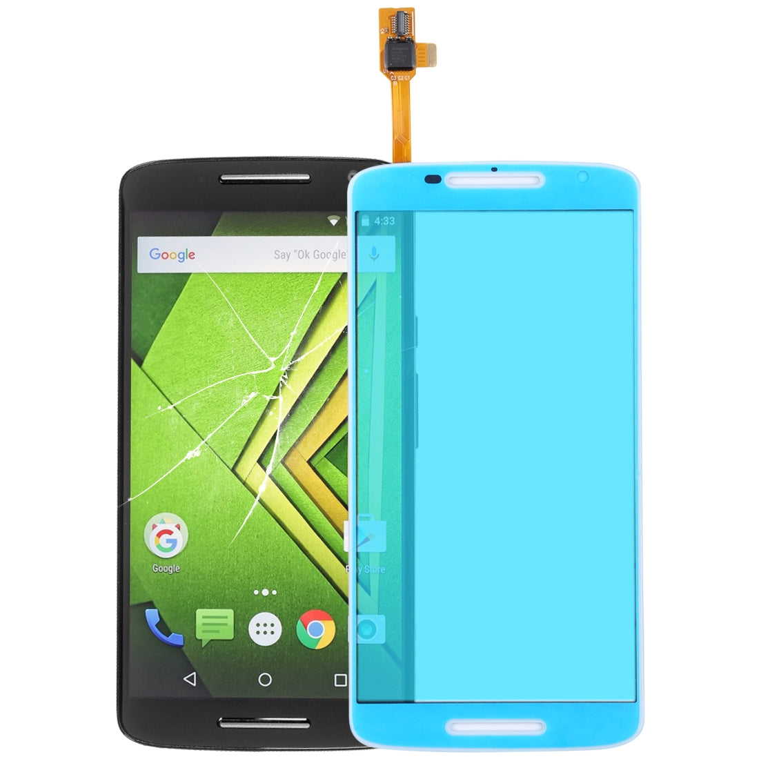 Touch Panel for Motorola Moto X Play(White)