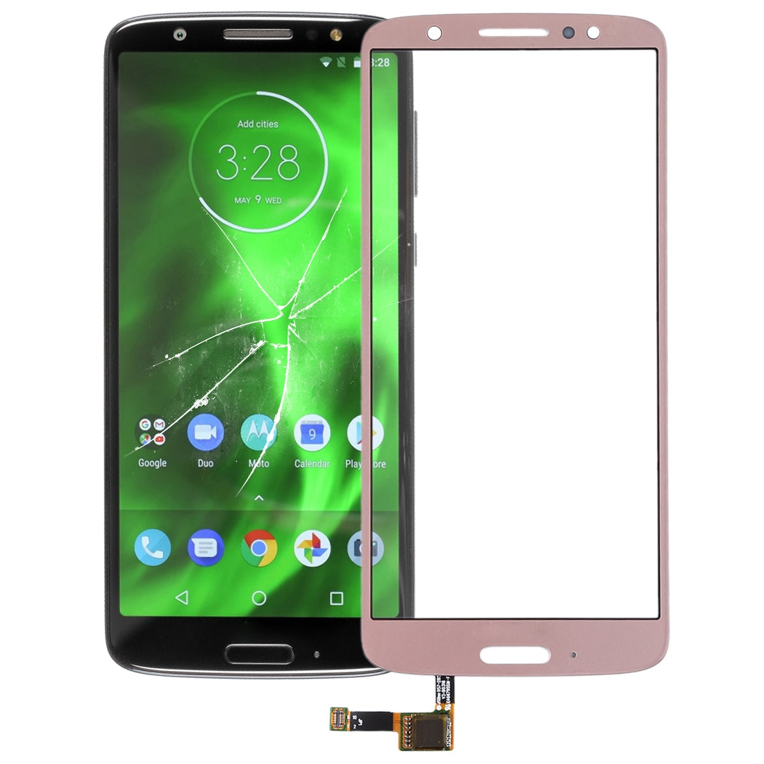 Touch Panel for Motorola Moto G6(Rose Gold)
