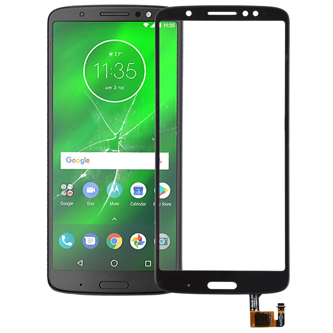 Touch Panel for Motorola Moto G6 Plus(Black)