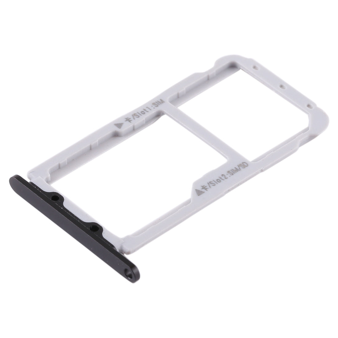 SIM Card Tray + SIM Card Tray / Micro SD Card Tray for Huawei Honor V9 (Black)