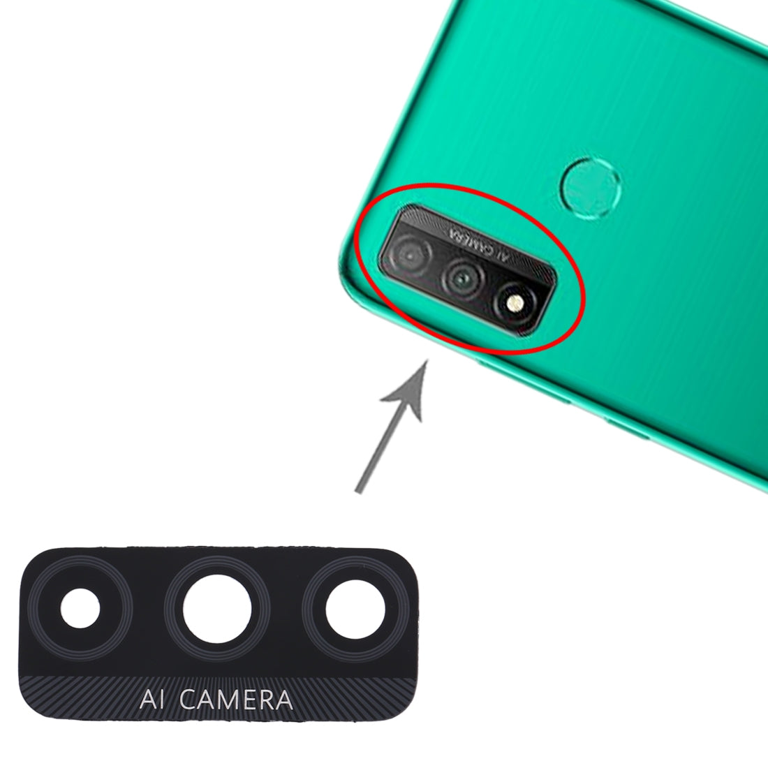 For Huawei P smart 2020 10pcs Back Camera Lens