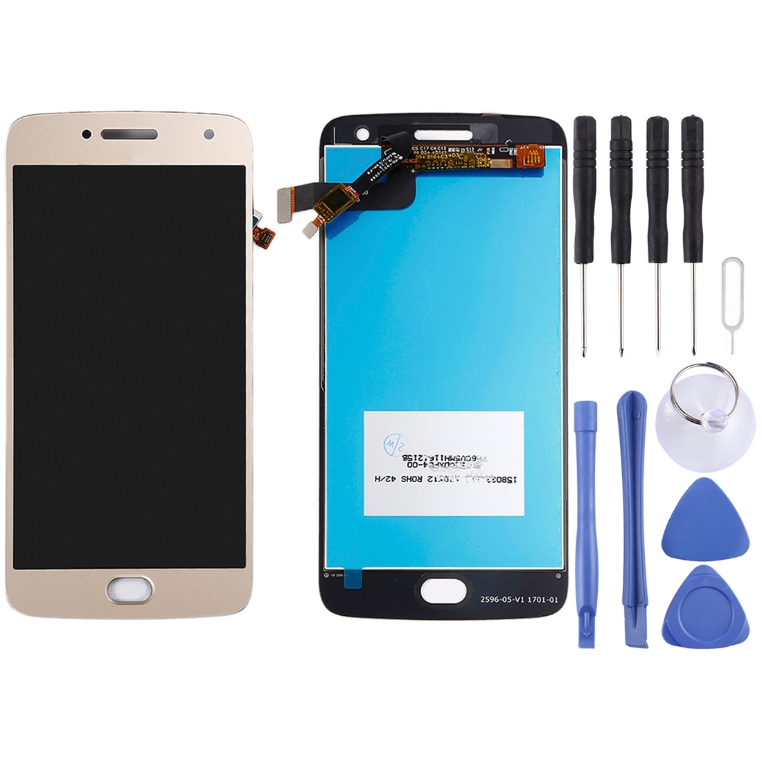 TFT LCD Screen for Motorola Moto G5 Plus with Digitizer Full Assembly (Gold)