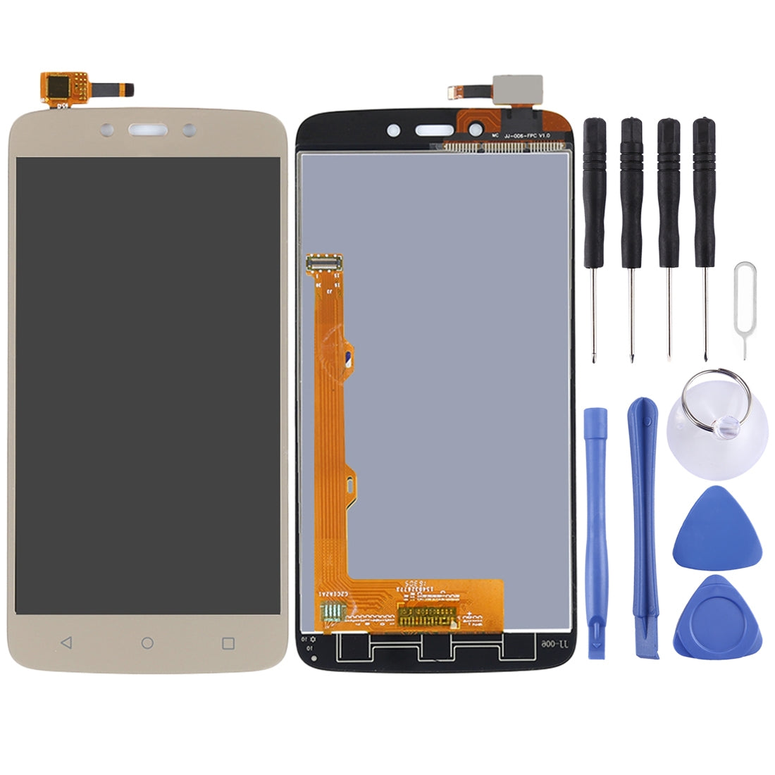 TFT LCD Screen for Motorola Moto C Plus with Digitizer Full Assembly (Gold)