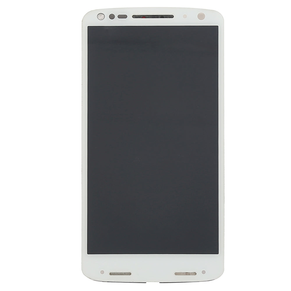 TFT LCD Screen for Motorola Moto X Force XT1581 / Droid Turbo 2 XT1585 Digitizer Full Assembly with Frame(White)