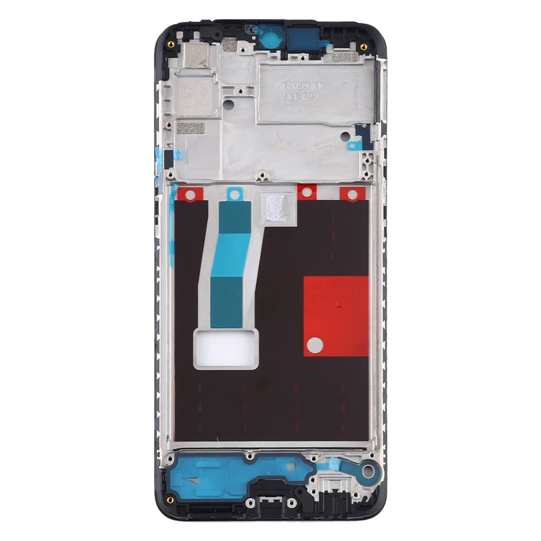 For OPPO Realme 5 Pro / Q Front Housing LCD Frame Bezel Plate (Black)