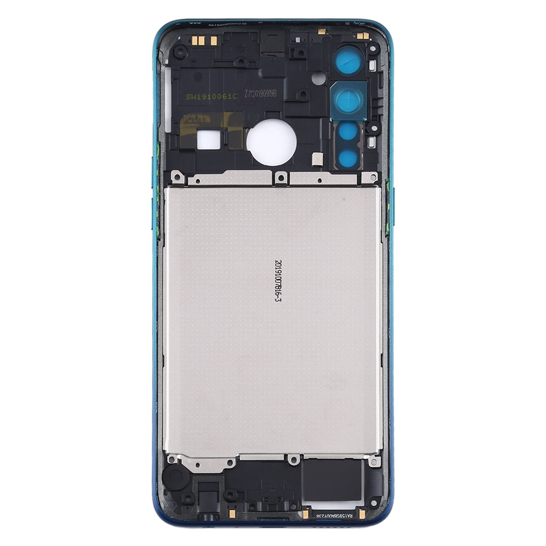 For OPPO Realme 5 Pro / Q Middle Frame Bezel Plate with Side Keys (Green)