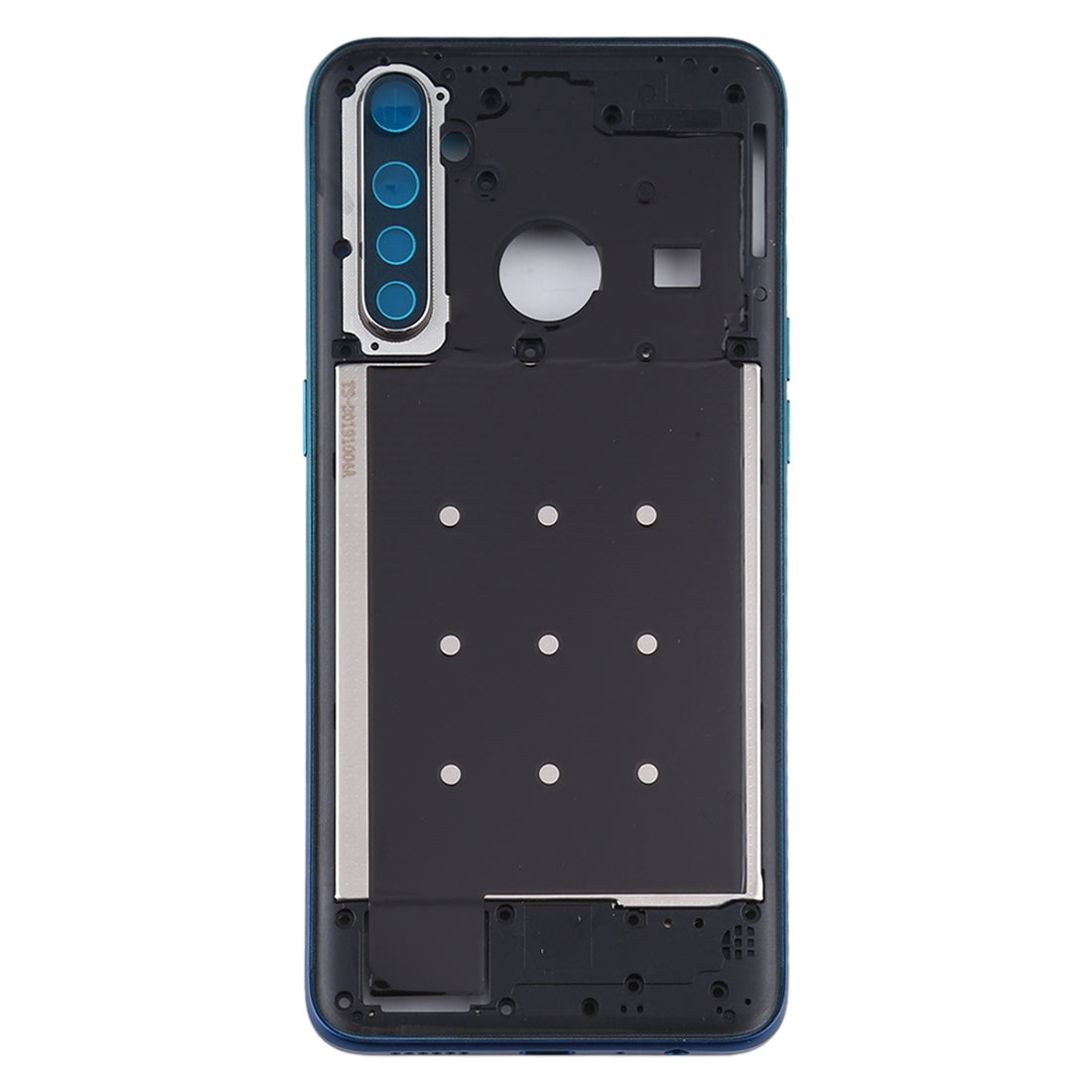 For OPPO Realme 5 Pro / Q Middle Frame Bezel Plate with Side Keys (Green)