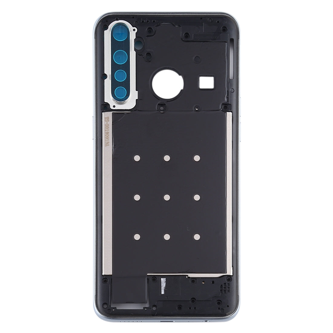 For OPPO Realme 5 Pro / Q Middle Frame Bezel Plate with Side Keys (Silver)