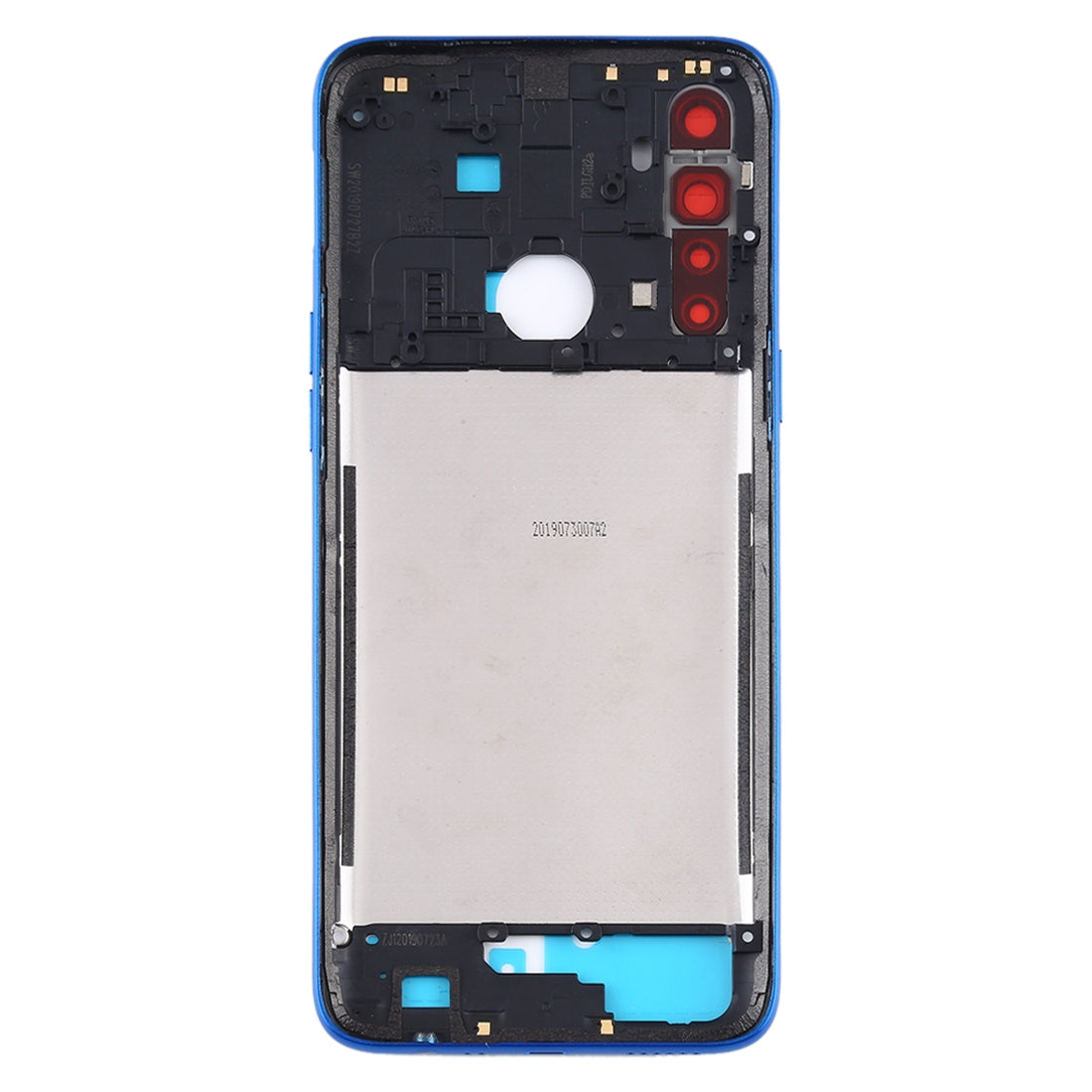 For OPPO Realme 5 Middle Frame Bezel Plate (Blue)