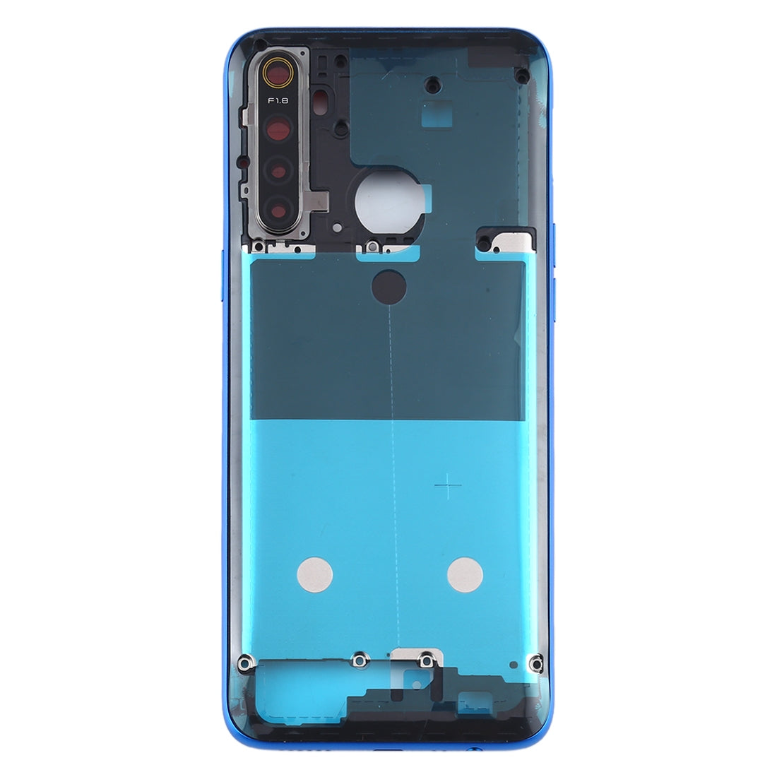 For OPPO Realme 5 Middle Frame Bezel Plate (Blue)