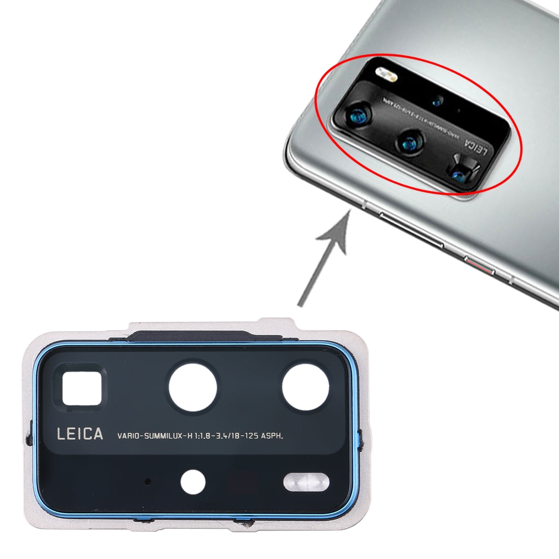 For Huawei P40 Pro Original Camera Lens Cover (Blue)