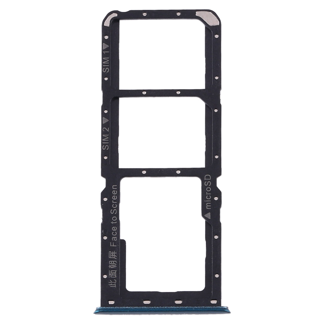 For OPPO Realme 5 Pro / Q SIM Card Tray + SIM Card Tray + Micro SD Card Tray (Green)