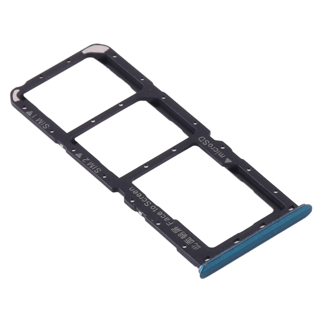 For OPPO Realme 5 Pro / Q SIM Card Tray + SIM Card Tray + Micro SD Card Tray (Green)