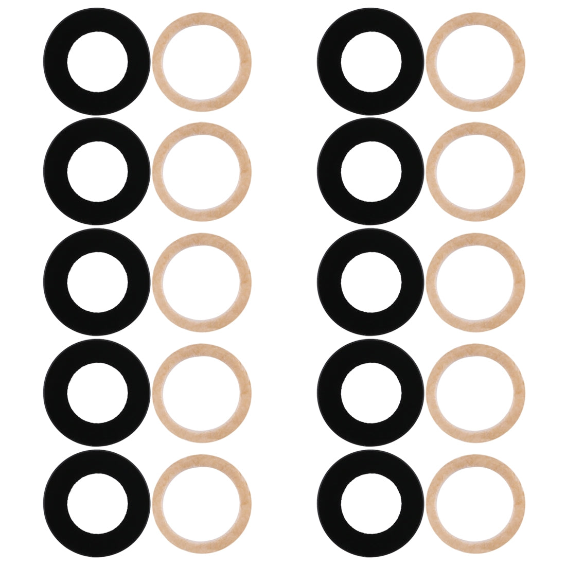 For Huawei P smart / Enjoy 7S 10pcs Back Camera Lens