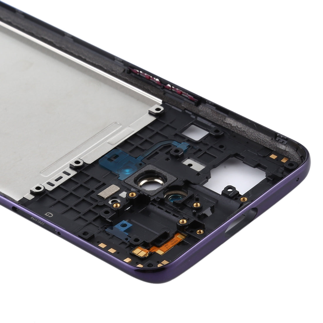 For OPPO Realme X Middle Frame Bezel Plate (Purple)