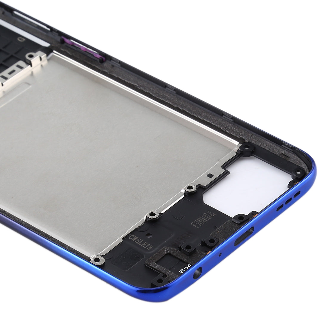 For OPPO Realme X Middle Frame Bezel Plate (Purple)