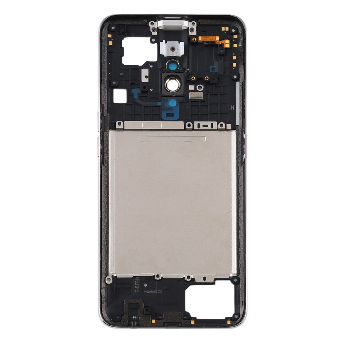 For OPPO Realme X Middle Frame Bezel Plate (Silver)