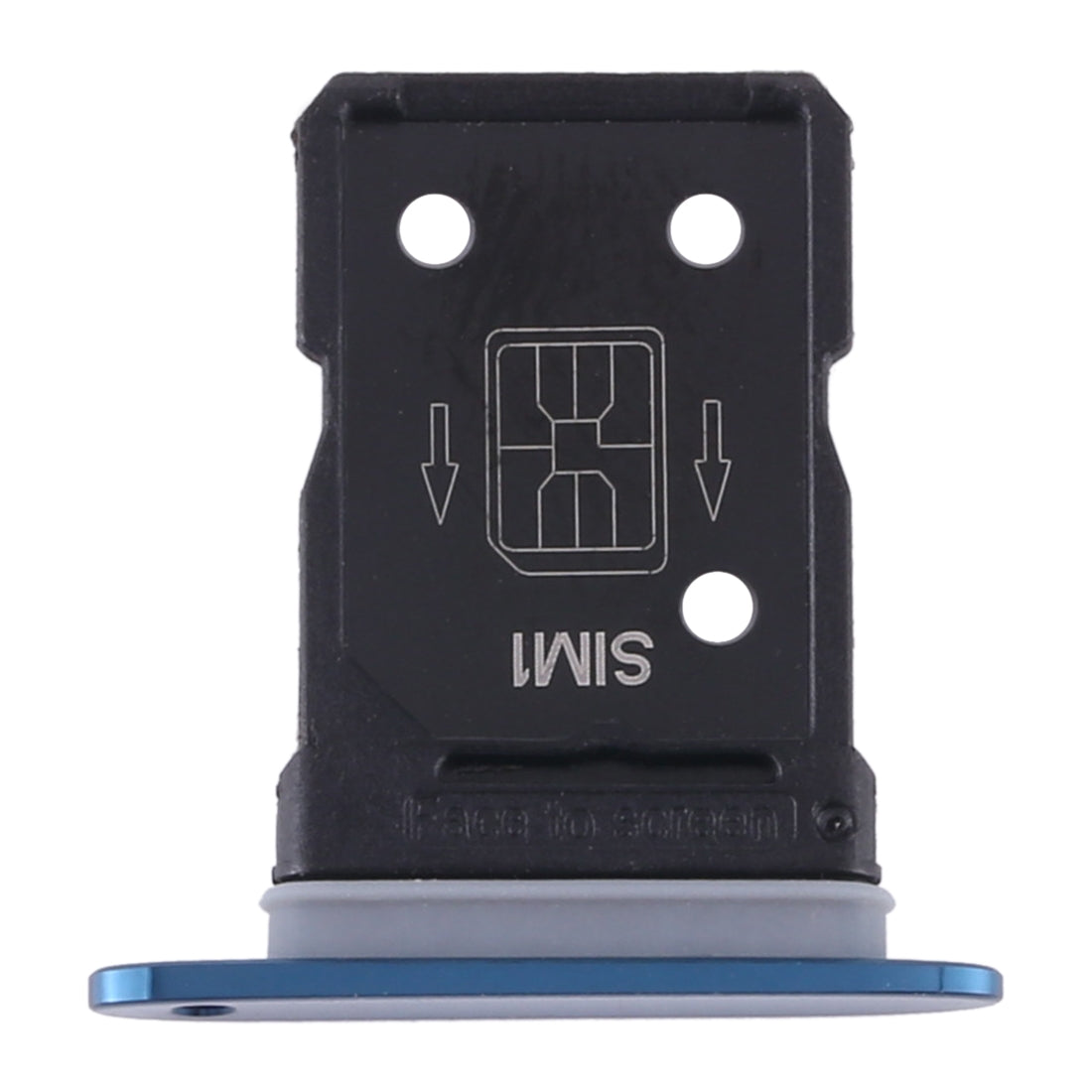 For OPPO Find X2 SIM Card Tray + SIM Card Tray (Blue)