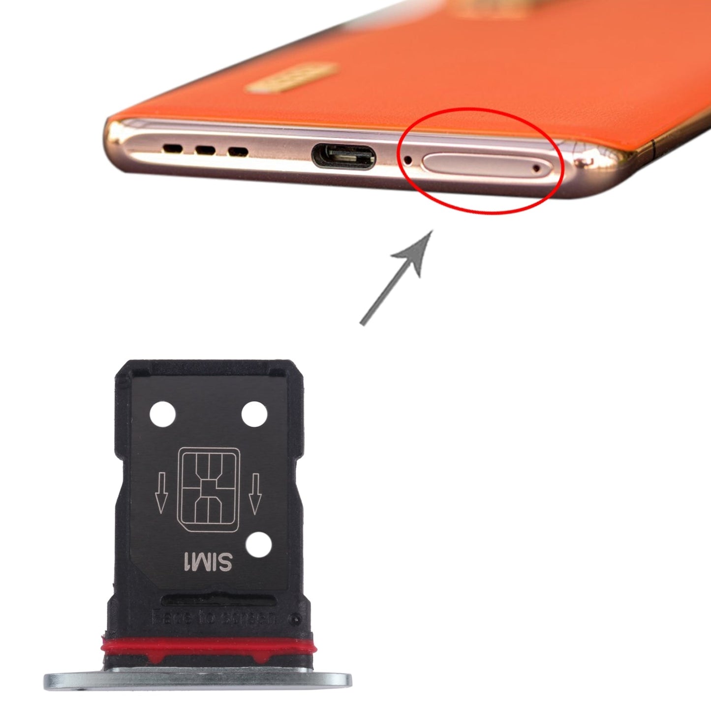 For OPPO Find X2 Pro SIM Card Tray + SIM Card Tray (Green)