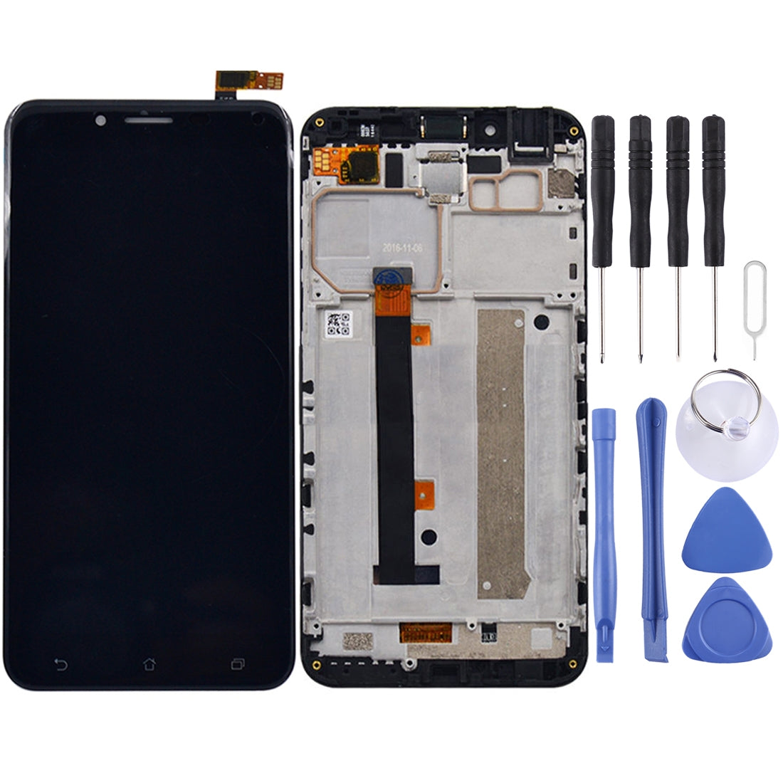 OEM LCD Screen for Asus Zenfone 3 Max ZC553KL / X00D Digitizer Full Assembly with Frame?Black)