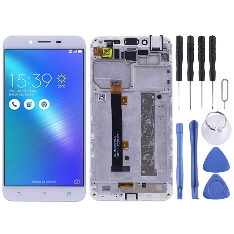 OEM LCD Screen for Asus Zenfone 3 Max ZC553KL / X00D  Digitizer Full Assembly with Frame?White)