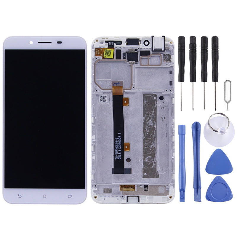 OEM LCD Screen for Asus Zenfone 3 Max ZC553KL / X00D  Digitizer Full Assembly with Frame?White)