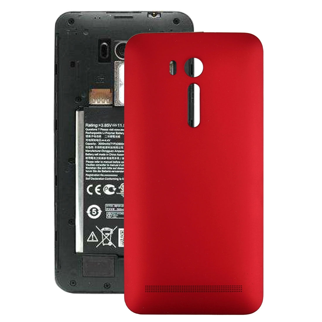 Original Back Battery Cover for 5.5 inch Asus Zenfone Go / ZB551KL(Red)