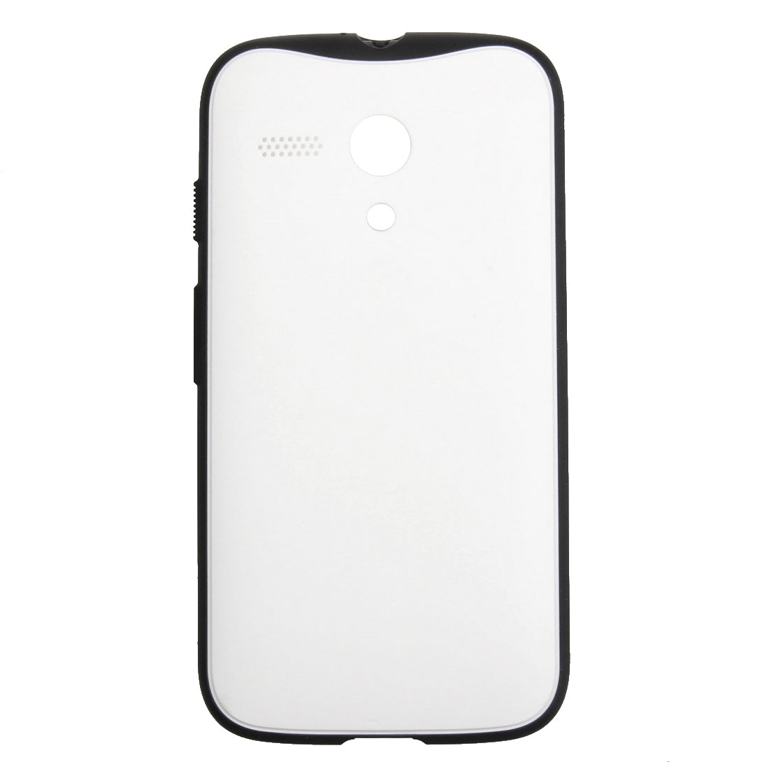 Original Anti-shock Battery Back Cover for Motorola Moto G (White + Black)