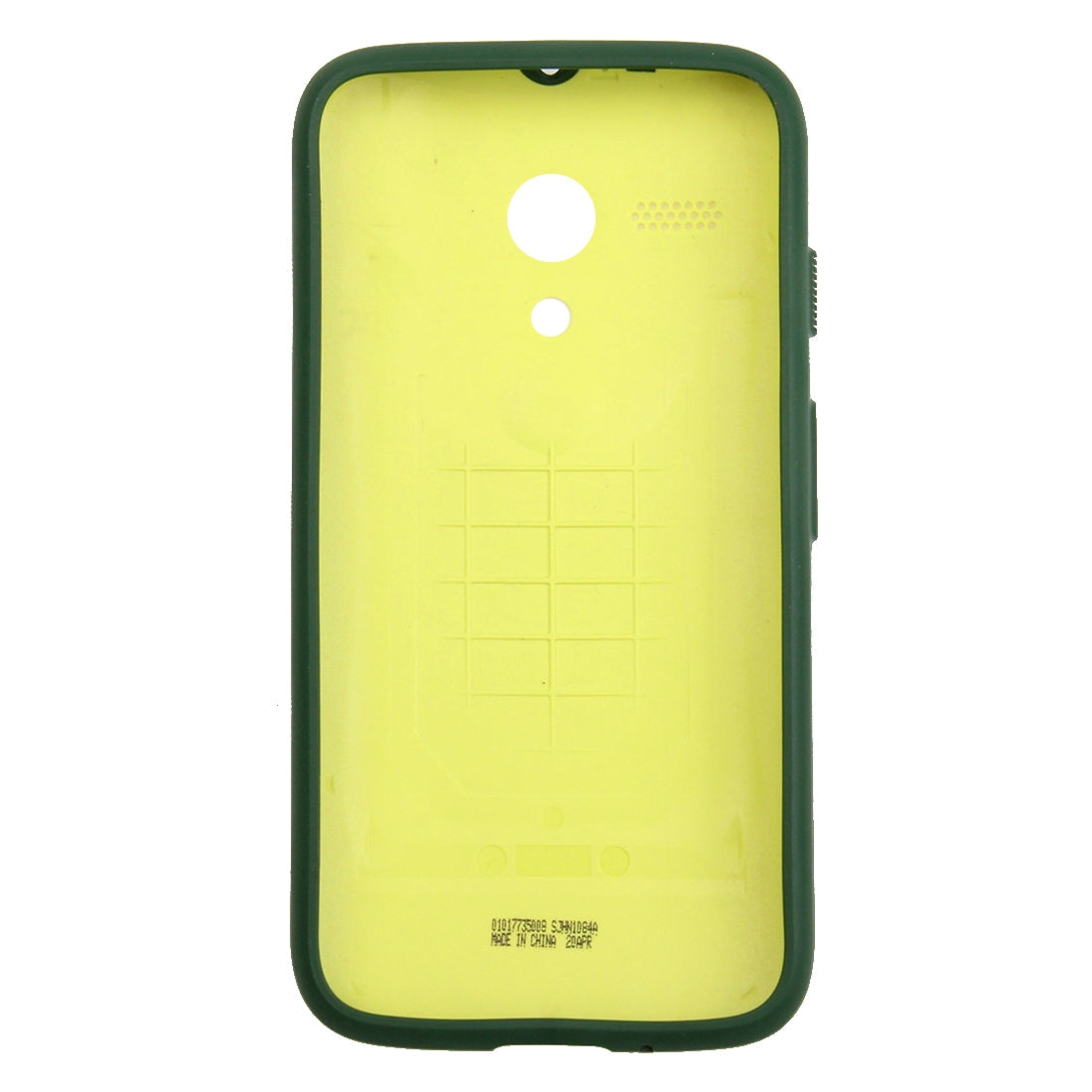 for Motorola Moto G Original Anti-shock Battery Back Cover (Yellow + Dark Green)