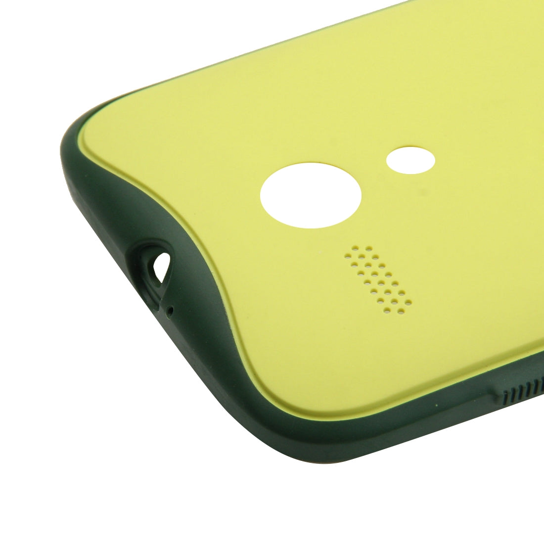 for Motorola Moto G Original Anti-shock Battery Back Cover (Yellow + Dark Green)