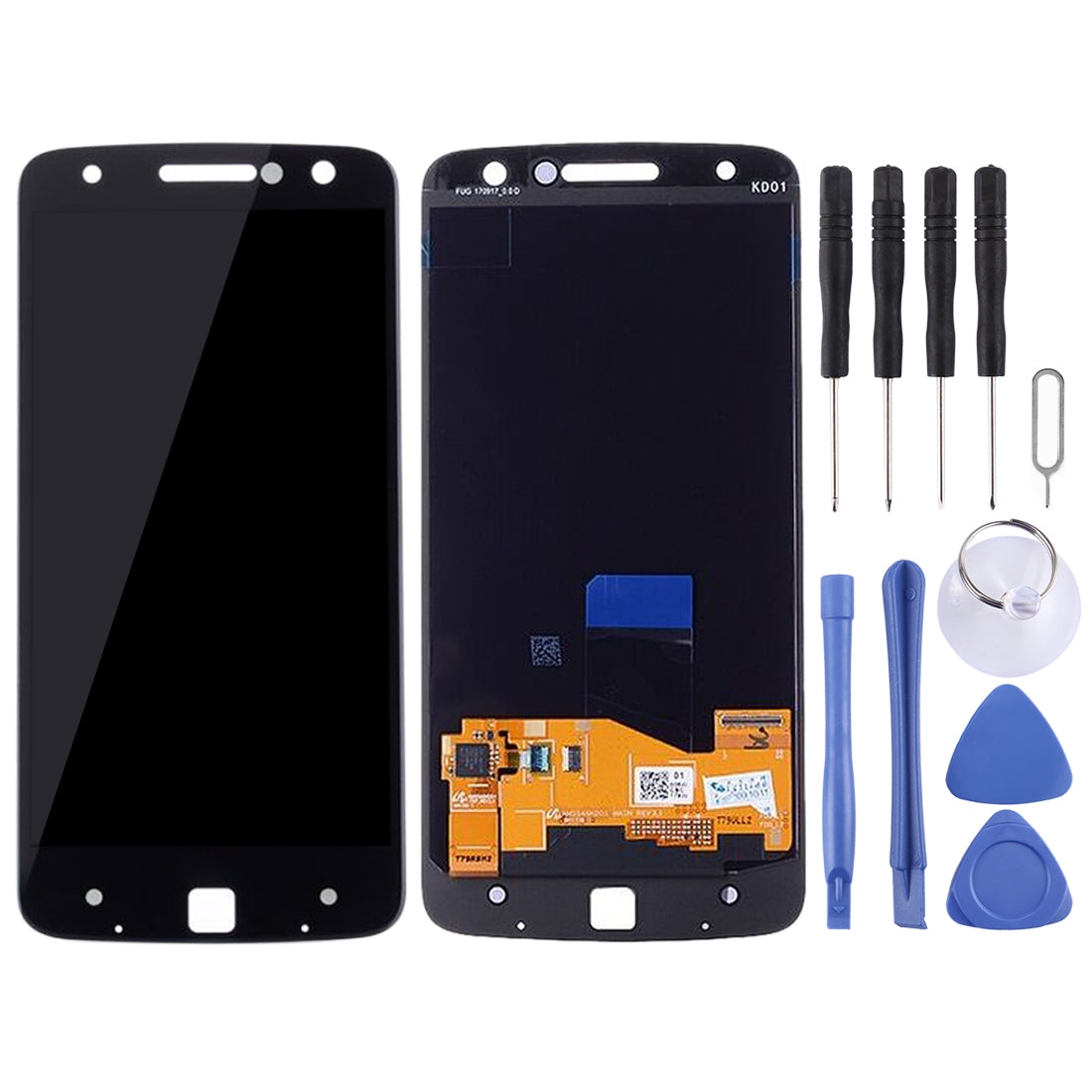 TFT LCD Screen for Motorola Moto Z Droid / Moto Z XT1650-01 XT1650-03 with Digitizer Full Assembly(Black)