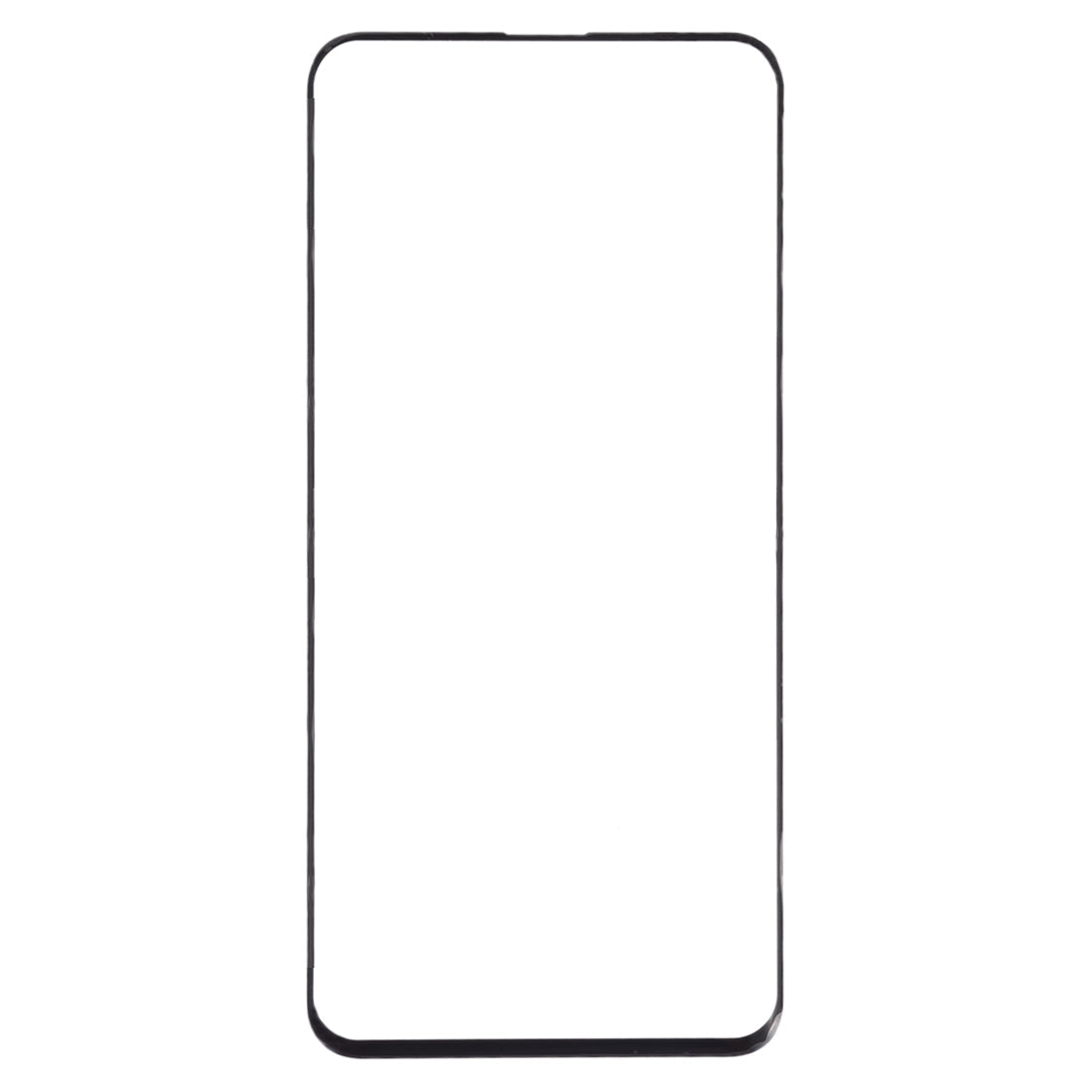 For OPPO Find X Front Screen Outer Glass Lens (Black)