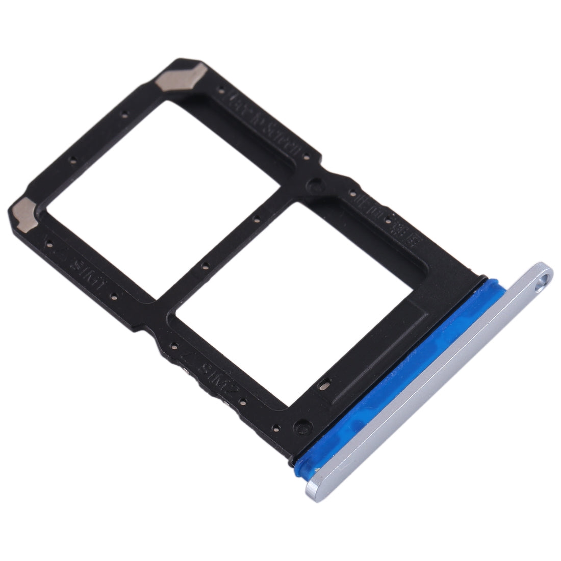 For OPPO Reno Ace SIM Card Tray + SIM Card Tray (Silver)