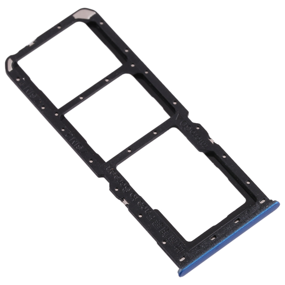 For OPPO A11 SIM Card Tray + SIM Card Tray + Micro SD Card Tray (Blue)
