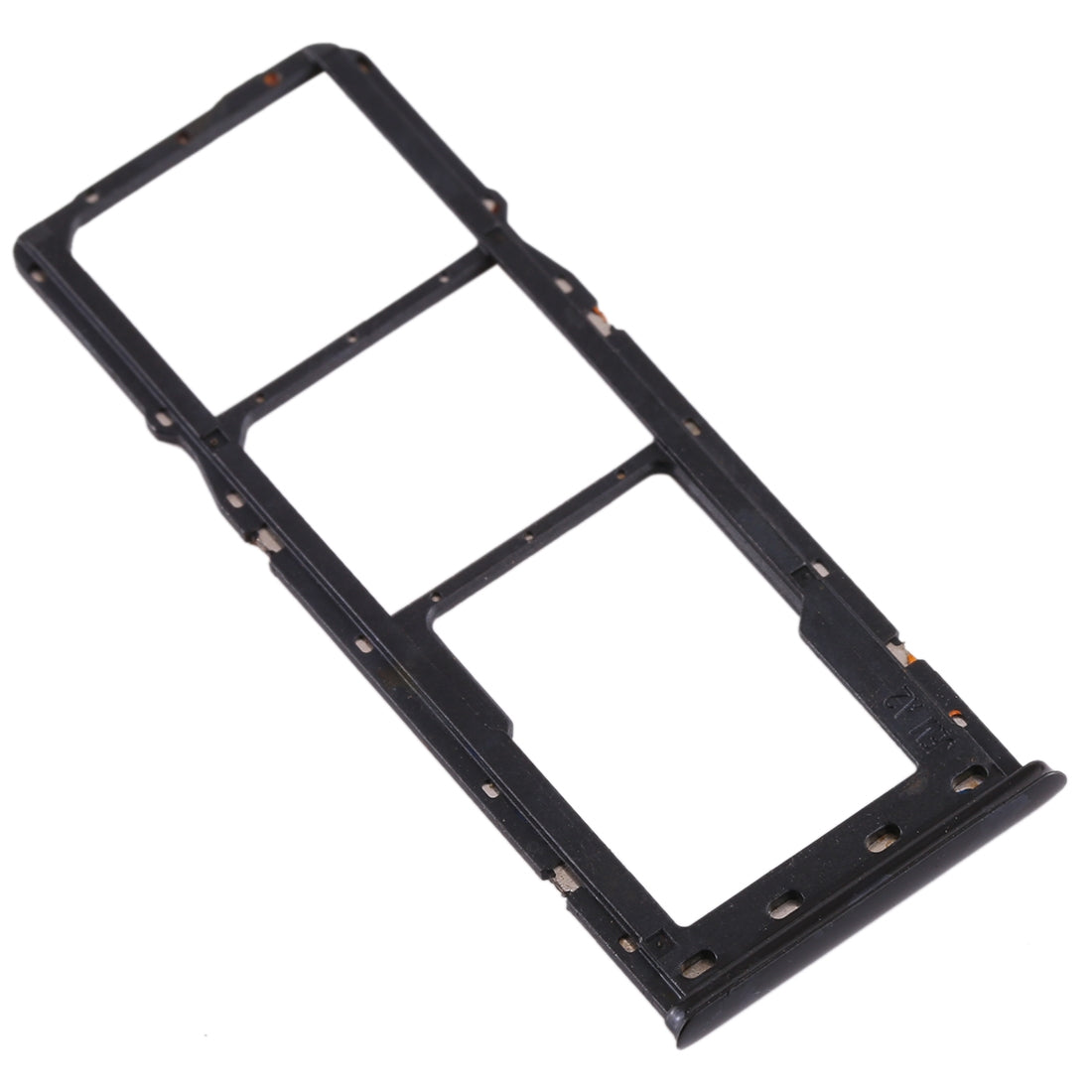 For Realme X Lite SIM Card Tray + SIM Card Tray + Micro SD Card Tray (Black)