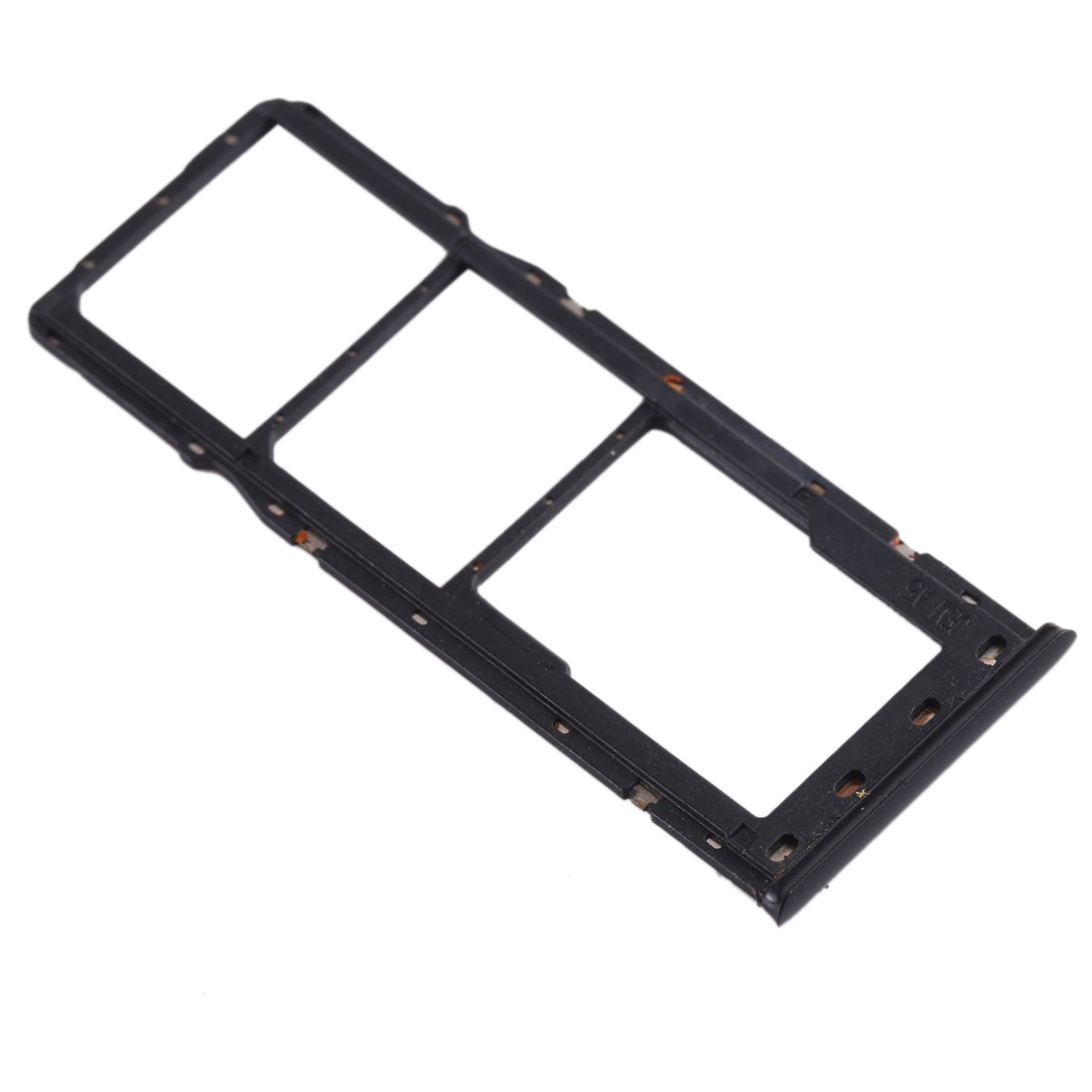 For OPPO Realme 3 SIM Card Tray + SIM Card Tray + Micro SD Card Tray (Black)