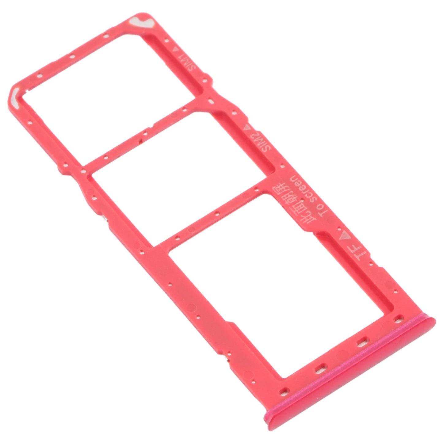 For OPPO Realme 3 SIM Card Tray + SIM Card Tray + Micro SD Card Tray (Red)