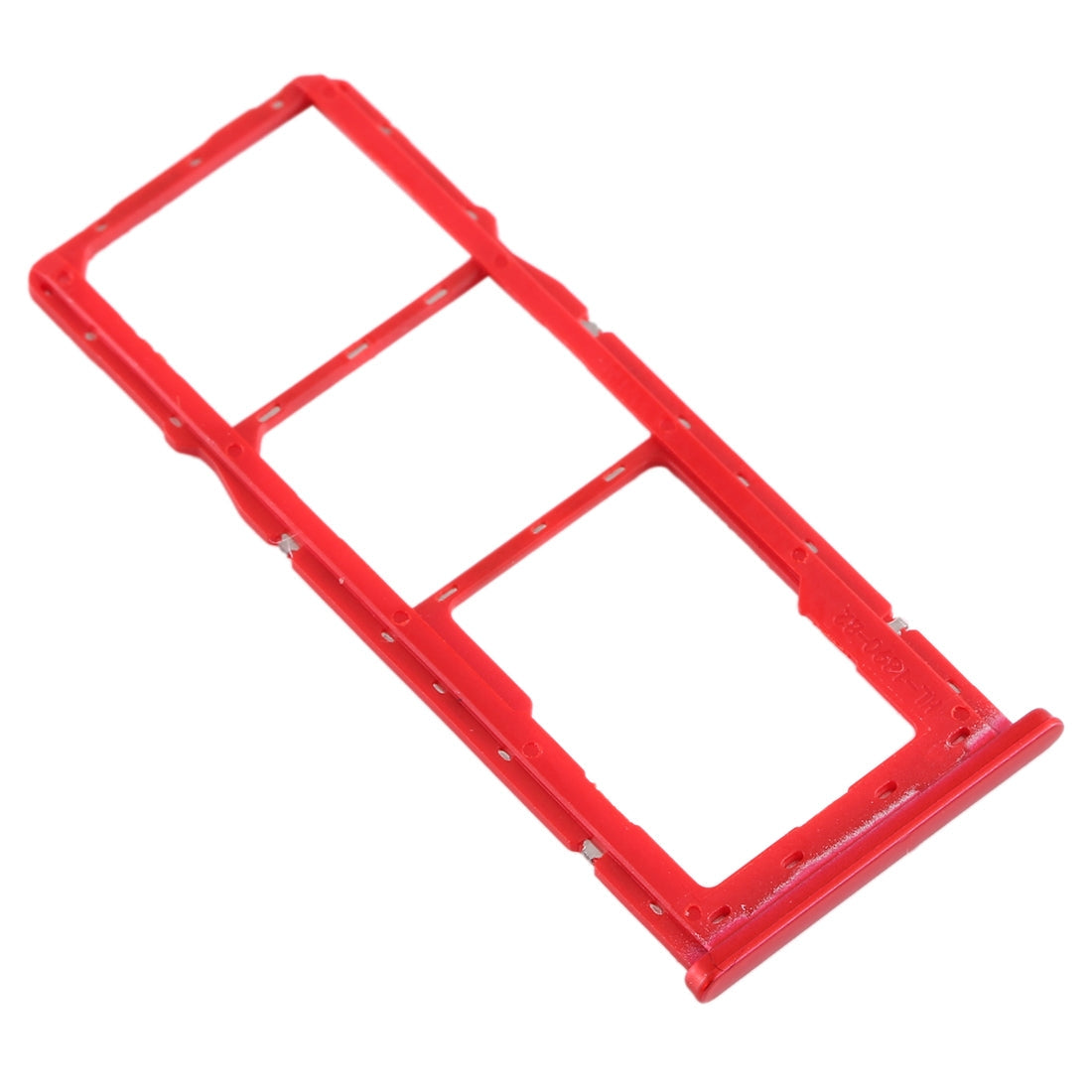 For Realme 2 SIM Card Tray + SIM Card Tray + Micro SD Card Tray (Red)