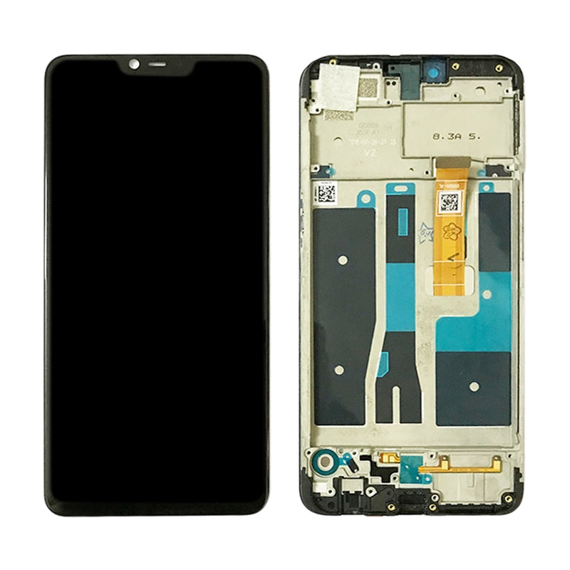 TFT LCD Screen for OPPO A5 / A3s (High Version)Digitizer Full Assembly with Frame (Black)