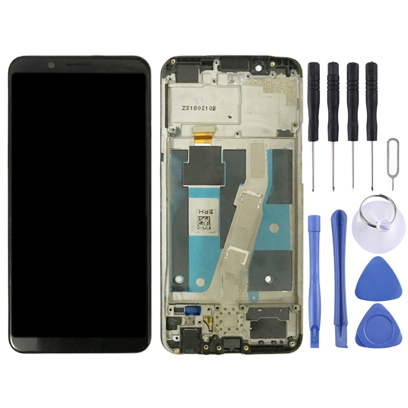 TFT LCD Screen for OPPO A83 Digitizer Full Assembly with Frame (Black)