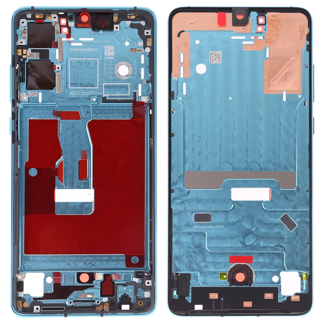Front Housing LCD Frame Bezel Plate with Side Keys for Huawei P30(Twilight)
