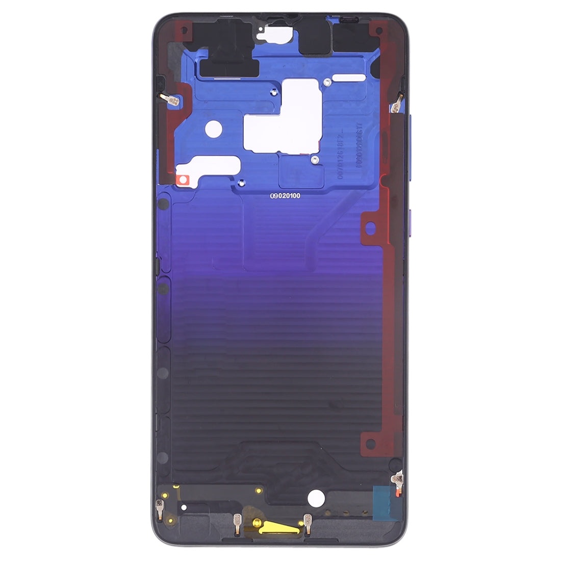 Front Housing LCD Frame Bezel Plate with Side Keys for Huawei Mate 20(Twilight Blue)