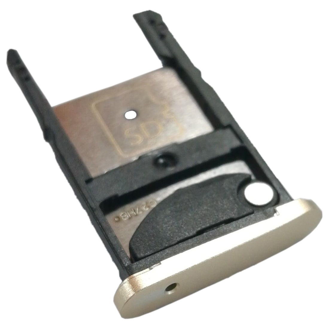 2 SIM Card Tray + Micro SD Card Tray for Motorola Moto Z Play(Gold)