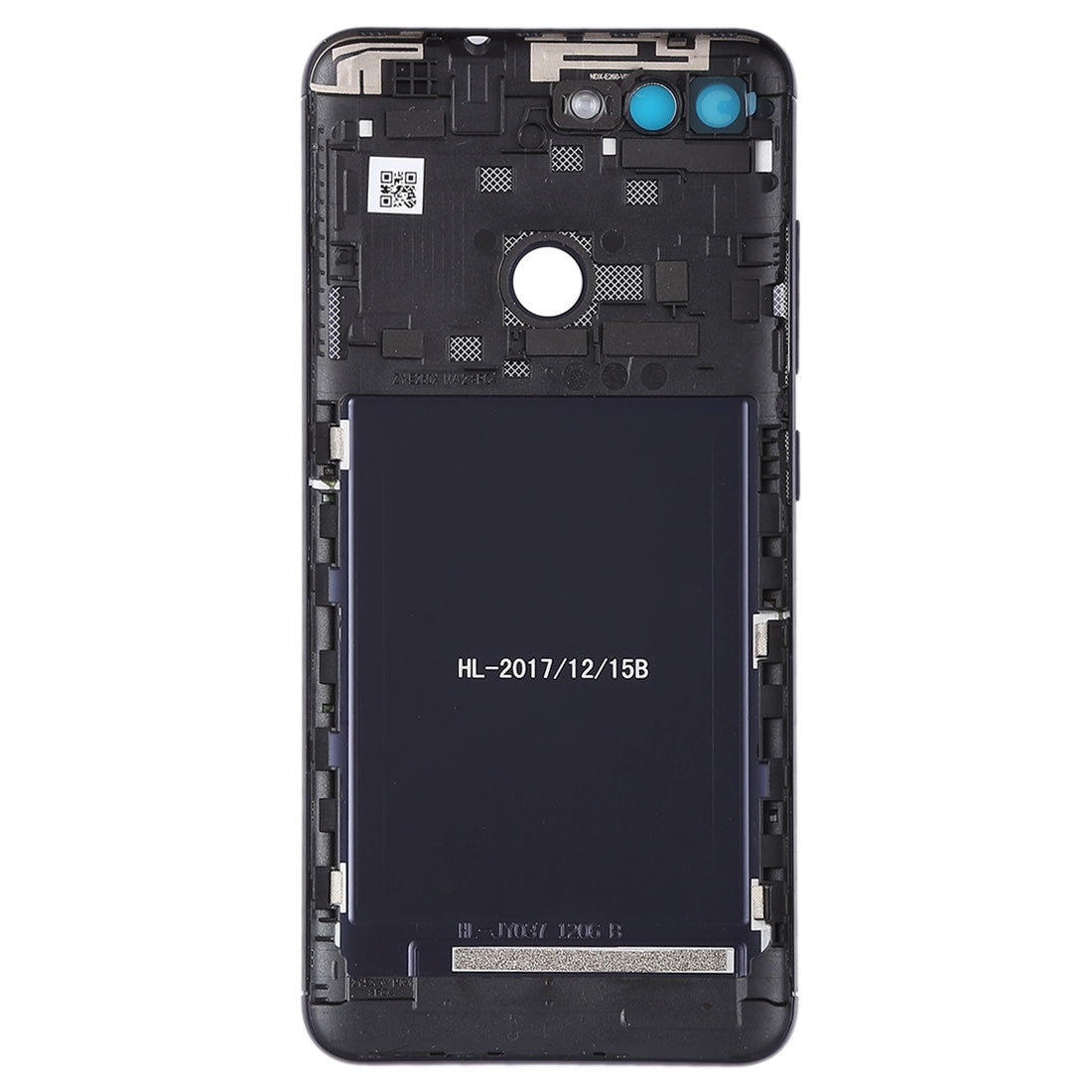 Back Cover with Camera Lens & Side Keys for Asus Zenfone Max Plus (M1) / ZB570TL(Black)