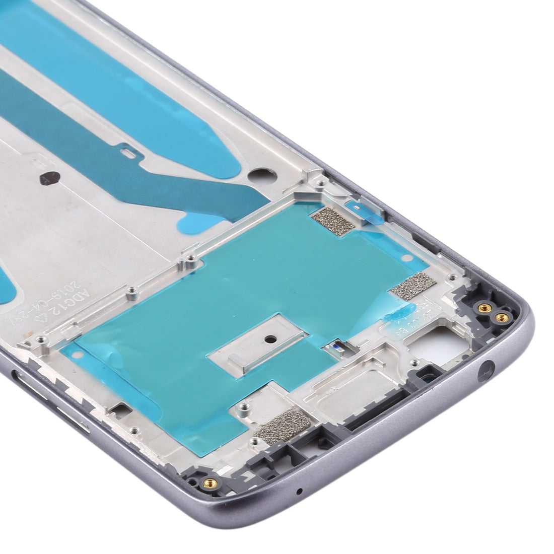 Front Housing LCD Frame Bezel for Motorola Moto E5(Grey)