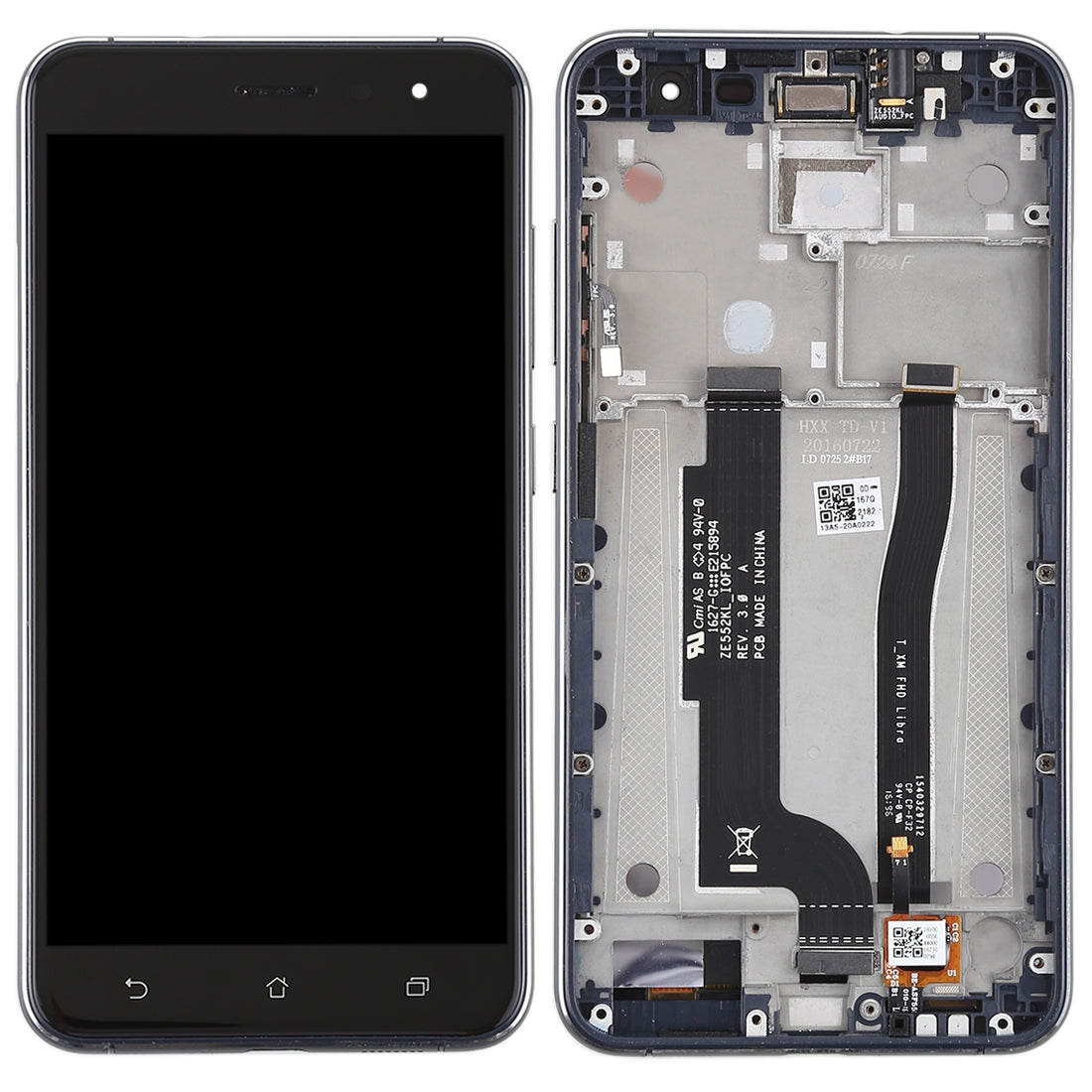 OEM LCD Screen for Asus ZenFone 3 ZE552KL Digitizer Full Assembly with Frame?Black)